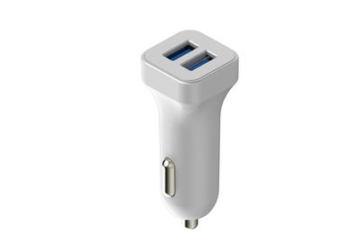 Beli Putih 12VDC - 24VDC Mobil Usb Charger Ganda Port 5V 2.4A Untuk Pengisian Cepat online manufacture