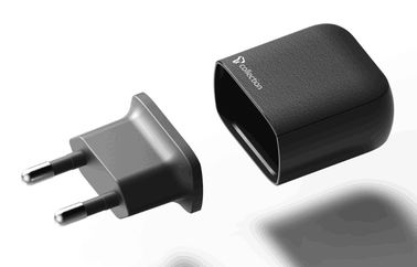 Beli Pengisi Daya Cepat Ponsel Hitam Dengan Port USB Ganda 5V 1A / 2.1A / 2.4A Untuk Pasar Korea UE online manufacture