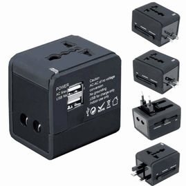 Beli 5V 1A / 5V 2.1A Portabel Adaptor Perjalanan Universal Dinding AC Hitam online manufacture