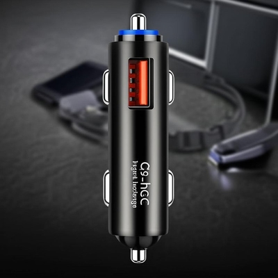 Beli Dual USB Car Charger 12V-24V Input dengan 2.4A 3.0A Output online manufacture