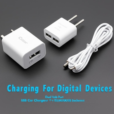 Beli Pengisi Daya Mobil USB Ganda 2.4A 3.0A untuk Soket UE, AU, Inggris, AS online manufacture