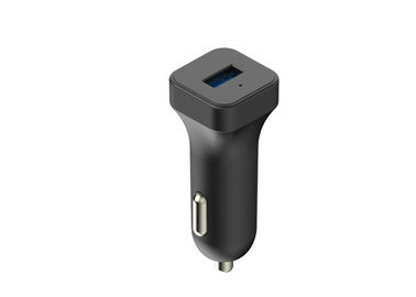 Harga yang bagus Black Single USB In Car Charger 5V 2.4A 12W Kecepatan Tinggi 2400ma on line