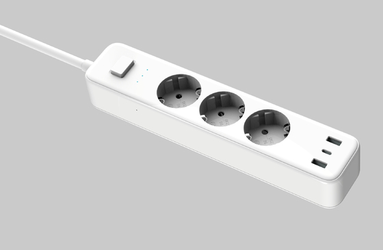 Harga yang bagus PD 32W Smart Power Strip Dengan Beberapa Port USB USB C 5V3A 9V2.22A 20W Max, USB A1 + A2 5V2.4A 12W Max on line