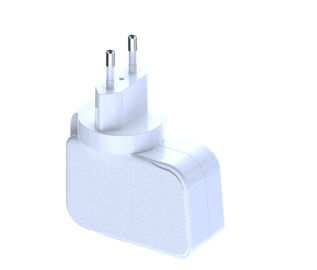 Harga yang bagus PVC Universal Power Plug Adapter, Power Supply Adaptor AC EU 45W GAN PD Power on line